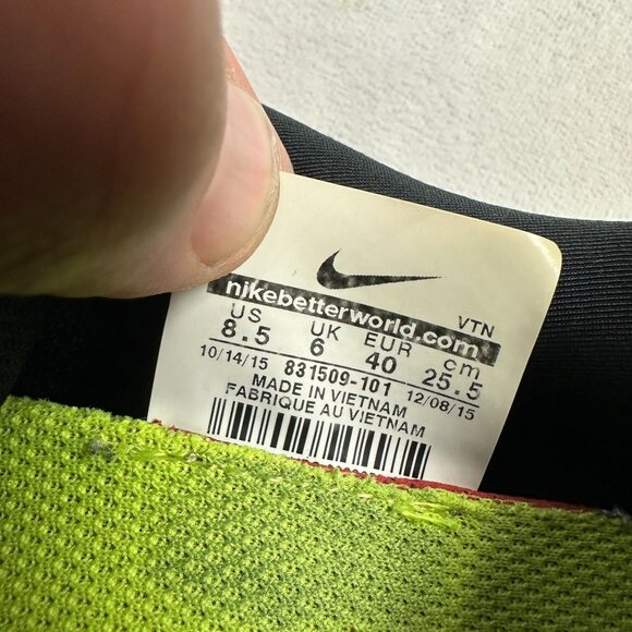 Nike Free RN Running Shoes US 8.5 EU 40 Mesh Gray & Black Lightweight Sneakers - Picture 3 of 10